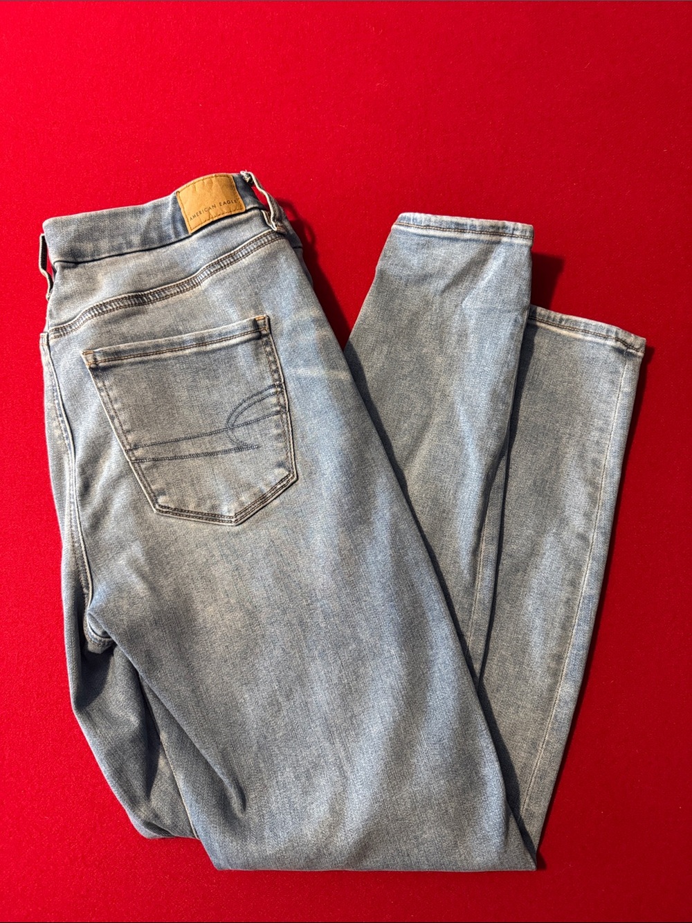 American Eagle Outfitters Light Blue Denim Jeans - Curvy Fit